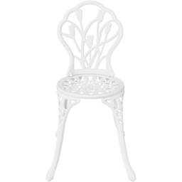 Charles Bentley Tulip Aluminium 2 Seater Cast Bistro Set White - Wilko - thumbnail 4