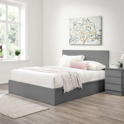 Oslo 3 Drawer Grey Bedside Table - Birlea - Wilko - thumbnail 4
