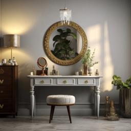 Happy Homewares Waterfall Design Gold Clear Acrylic Droplets and Beads Pendant Shade - Size: 22 x 16 x 16cm - Wilko - thumbnail 3