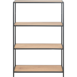 Florence Seaford 3 Shelf Oak and Black Metal Bookcase - Furniture To Go - Wilko - thumbnail 4