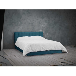 Berlin King Size Teal Velvet Bed Frame - Blue - LPD Home - Wilko - thumbnail 4