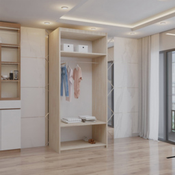 Sliding Wardrobes 4U 2 Sliding Door Oak Full Length Mirrored Wardrobe 90cm - Size: 2 Door - Brown - Wilko - thumbnail 3