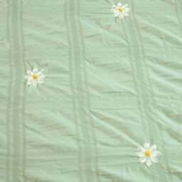 Darcey Embroidered Duvet Set Sage Green Superking - Size: Super King - Wilko - thumbnail 6