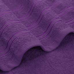 Velosso Hampi Cotton Purple Bath Towel Set of 2 - Wilko - thumbnail 4