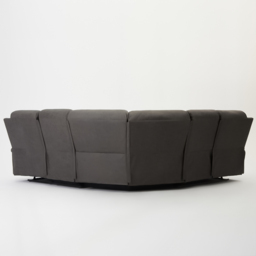 Home Detail Selby 5 Seater Grey Air Leather Manual Recliner Sofa - Wilko - thumbnail 7