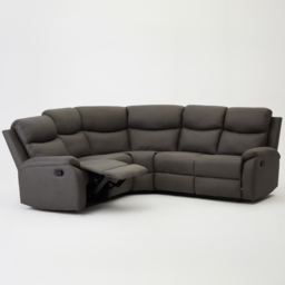 Home Detail Selby 5 Seater Grey Air Leather Manual Recliner Sofa - Wilko - thumbnail 5
