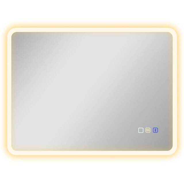 HOMCOM Frameless LED Bathroom Mirror 60 x 80cm - Size: 60 x 3.5 x 80cm - Silver - Wilko - image 1