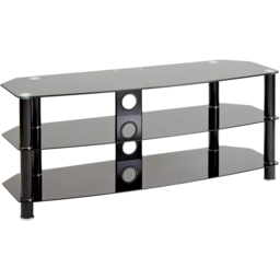 TTAP Vantage 2 Shelf Black TV Stand 1050mm - Size: 50.7 x 105 x 40cm - Wilko - thumbnail 3