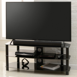 TTAP Vantage 2 Shelf Black TV Stand 1050mm - Size: 50.7 x 105 x 40cm - Wilko - thumbnail 7