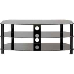 TTAP Vantage 2 Shelf Black TV Stand 1050mm - Size: 50.7 x 105 x 40cm - Wilko - thumbnail 4