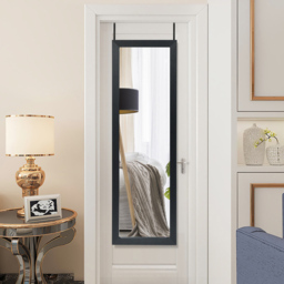 Costway Black Full Body Wall Mounted Dressing Mirror - Size: 131 x 43 x 9cm - Wilko - thumbnail 5