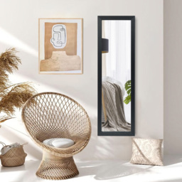 Costway Black Full Body Wall Mounted Dressing Mirror - Size: 131 x 43 x 9cm - Wilko - thumbnail 4