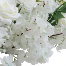 Living and Home White Artificial Cherry Blossom and Rose Garland Row Decoration 100 x 45cm - Size: 4 x 100 x 45cm - Wilko - thumbnail 7