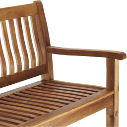 Garden Gear Acacia 3 Seater Rowena Garden Bench - Size: 90 x 150 x 63cm - Brown - Wilko - thumbnail 4