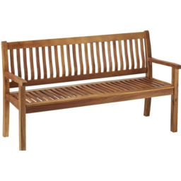 Garden Gear Acacia 3 Seater Rowena Garden Bench - Size: 90 x 150 x 63cm - Brown - Wilko - thumbnail 3