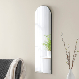 Yearn Black Arched Narrow Mirror 100 x 30cm - Wilko - thumbnail 3