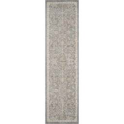 Desire Rugs Maia Grey Floral Non Slip Rug 60 x 220cm - Wilko - thumbnail 1
