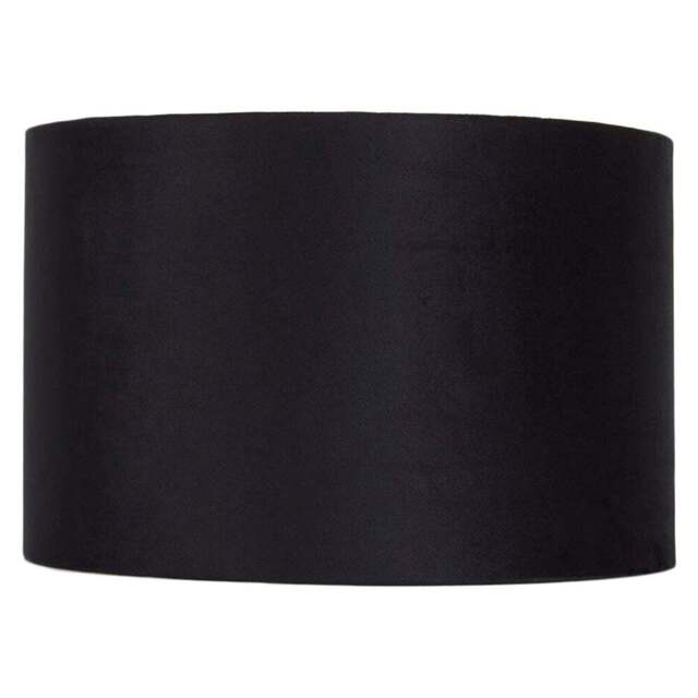 Jonas & James Black Velvet Lamp Shade - Size: 30 x 20 x 30cm - Wilko