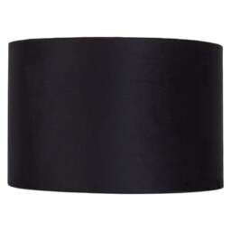 Jonas & James Black Velvet Lamp Shade - Size: 30 x 20 x 30cm - Wilko