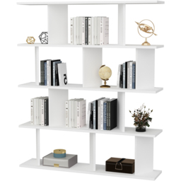 Decorotika Grace 10 Shelf White Bookcase - Size: 141 x 120 x 24.6cm - Wilko - thumbnail 5