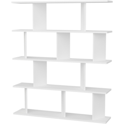 Decorotika Grace 10 Shelf White Bookcase - Size: 141 x 120 x 24.6cm - Wilko - thumbnail 3