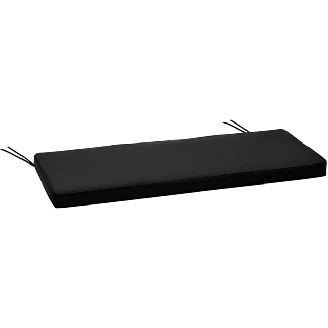 Outsunny 2 Seater Black Bench Cushion 110 x 46cm - Size: Single - Wilko - image 1