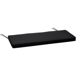 Outsunny 2 Seater Black Bench Cushion 110 x 46cm - Size: Single - Wilko - thumbnail 1