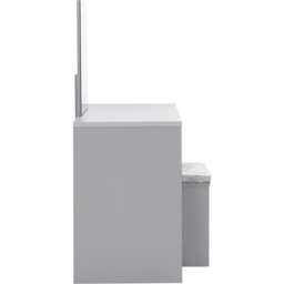 GFW Elizabeth 3 Drawer Grey Dressing Table Set with Mirror - Size: 49 x 100 x 129cm - Wilko - thumbnail 6