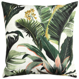 furn. Hawaii Tropical Multicolour UV and Water Resistant Outdoor Cushion - Size: 43 x 43cm - Wilko