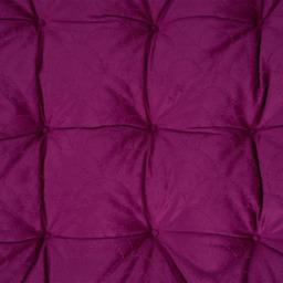 Living and Home Magenta Soft Chair Cushion with Pom Pom Trim 40 x 40cm - Size: 5 x 40 x 40cm - Wilko - thumbnail 4