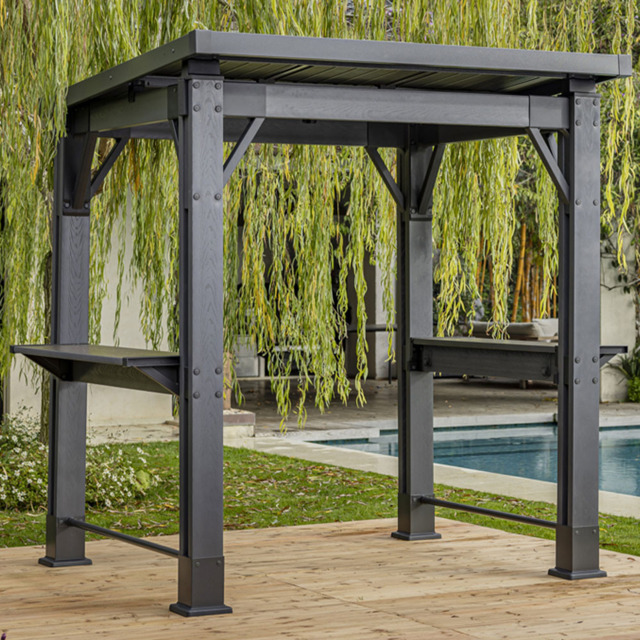 Keter Signature 2.5 x 2m Grey Ashwood Grill Gazebo - Size: 2 x 2.5m - Wilko - image 1