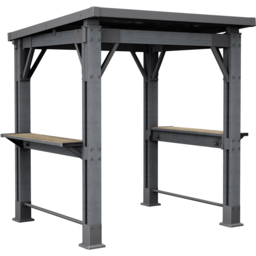 Keter Signature 2.5 x 2m Grey Ashwood Grill Gazebo - Size: 2 x 2.5m - Wilko - thumbnail 3