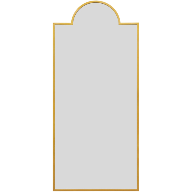 MirrorOutlet The Genestra Gold Contemporary Wall and Leaner Garden Mirror 190 x 85cm - Size: 190 x 85 x 3cm - Wilko - image 1