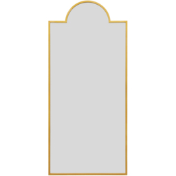 MirrorOutlet The Genestra Gold Contemporary Wall and Leaner Garden Mirror 190 x 85cm - Size: 190 x 85 x 3cm - Wilko - thumbnail 1