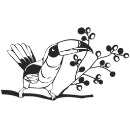 Decortie Black Metal Toucan Theme Wall Art - Size: 29 x 50 x 3cm - Wilko