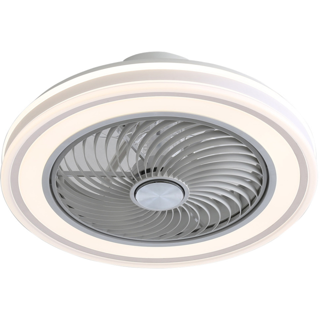 Living and Home Acrylic LED Ceiling Fan Light 21 inch - Size: 20 x 52.5 x 52.5cm - White - Wilko - image 1
