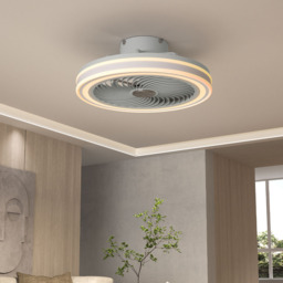Living and Home Acrylic LED Ceiling Fan Light 21 inch - Size: 20 x 52.5 x 52.5cm - White - Wilko - thumbnail 3