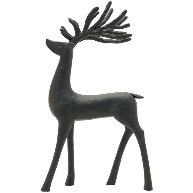 The Christmas Gift Co Black Deer Standing Ornament - Size: 31 x 5 x 19cm - The Christmas Gift Co. - Wilko - image 1