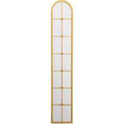 The Arcus Gold Arched Metal Leaner Wall Mirror 170 x 30cm - MirrorOutlet - Wilko - thumbnail 1