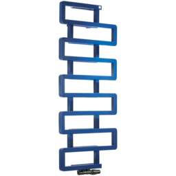 Terma Bookie Denim Blue Heated Towel Rail 1155 x 500mm - Size: #VALUE! - Wilko