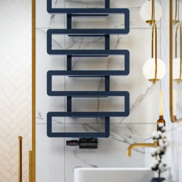 Terma Bookie Denim Blue Heated Towel Rail 1155 x 500mm - Size: #VALUE! - Wilko - thumbnail 7