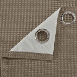 Velosso Waffle Natural Blackout Curtains 117 x 137cm - Size: W 117 x D 137cm - Cream - Wilko - thumbnail 4