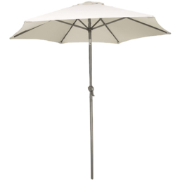 Marco Paul Cream Garden Umbrella Parasol 2m - Wilko
