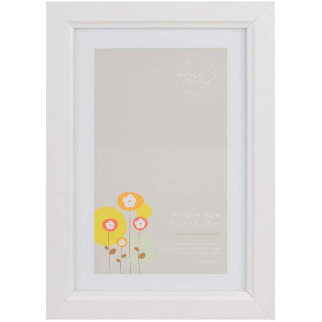 The Port Gallery White Ridged Photo Frame 6 x 4 inch - Size: A6 - The Port. Co Gallery - Wilko - image 1