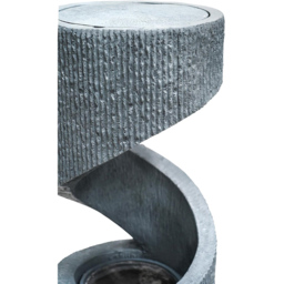 Ivyline Cement Spiral Water Feature 82 x 35cm - Size: 82 x 35 x 35cm - Grey - Wilko - thumbnail 5
