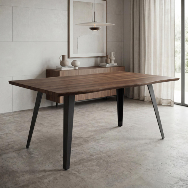 wilko Oslo 4 Seater Curved Edge Dining Table Oak - Natural - Shankar - image 1