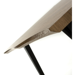 wilko Oslo 4 Seater Curved Edge Dining Table Oak - Natural - Shankar - thumbnail 7