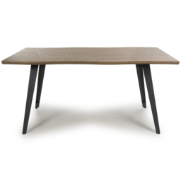 wilko Oslo 4 Seater Curved Edge Dining Table Oak - Natural - Shankar - thumbnail 5