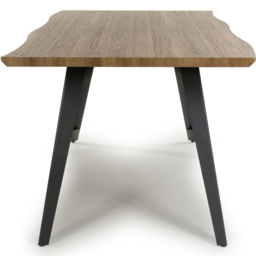 wilko Oslo 4 Seater Curved Edge Dining Table Oak - Natural - Shankar - thumbnail 6