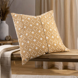 Yard Helm Yolk Organic Woven Cushion - Size: 50 x 50 cm - Multi - Yard Living - Wilko - thumbnail 3